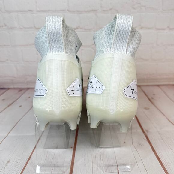 Nike Alpha Menace Elite 3 White Platinum Football Cleats Mens Sz 11 (DM1792-109) - Picture 8 of 10
